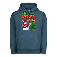 Pigment Midnight Navy christmas vibes only Urban Hoodie - BundleAndBundleShop