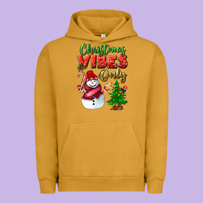 Christmas Vibes Only Urban Hoodie Designed By Bundleandbundleshop