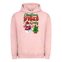 Pigment Salmon christmas vibes only Urban Hoodie - BundleAndBundleShop