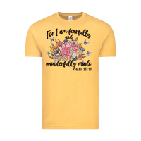 Vintage Mustard for i am fearfully and wonderfully made Vintage Tee - MaliasSmallBusiness