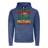 Vintage Denim i am black history Vintage Hoodie - MaliasSmallBusiness