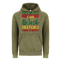 Vintage Olive i am black history Vintage Hoodie - MaliasSmallBusiness