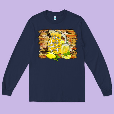 Life Is Short Make It Sweet Long Sleeve Tee Designed By Jahusdesignshop