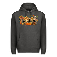 Charcoal Heather thankful Premium Hoodie - CowGirlArtShop