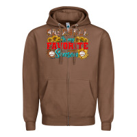 Chestnut Baseball is my favorite season Zipper Hoodie - NancyCooperArtShop