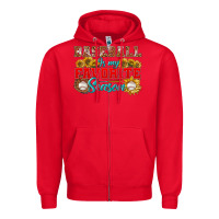 Baseball Is My Favorite Season Zipper Hoodie | Teevron