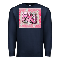 Navy survivor cancer awareness Premium Sweatshirt - CowGirlArtShop