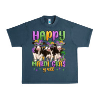 Midnight Navy happy mardi gras y'all Urban Heavy Tee - MaliasSmallBusiness