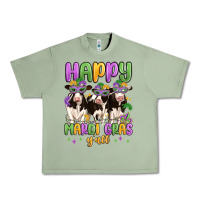 Oil Green happy mardi gras y'all Urban Heavy Tee - MaliasSmallBusiness
