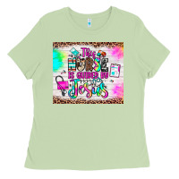 Matcha this nurse is guided by jesus Ladies Tee - JahusDesignShop