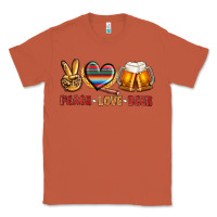 Copper peace love beer Classic Tee - NancyCooperArtShop