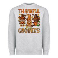 Heather Grey thankful for my gnomies bbs Heavyweight Sweatshirt - BundleAndBundleShop