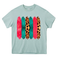 Arona Colored Leopard and Wood Patterned Western Brush Strokes Heavy Core Tee - Bettercallsaul