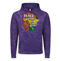 Cloud Purple black history is world history Vintage Hoodie - MaliasSmallBusiness