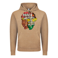 Vintage Coffee black history is world history Vintage Hoodie - MaliasSmallBusiness