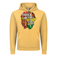 Vintage Mustard black history is world history Vintage Hoodie - MaliasSmallBusiness