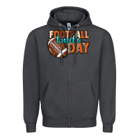 Smoke Football kinda day Zipper Hoodie - NancyCooperArtShop