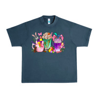 Midnight Navy Easter coffee cups with Bunny Urban Heavy Tee - NancyCooperArtShop