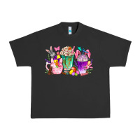 Pigment Black Easter coffee cups with Bunny Urban Heavy Tee - NancyCooperArtShop