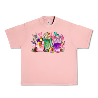 Salmon Easter coffee cups with Bunny Urban Heavy Tee - NancyCooperArtShop