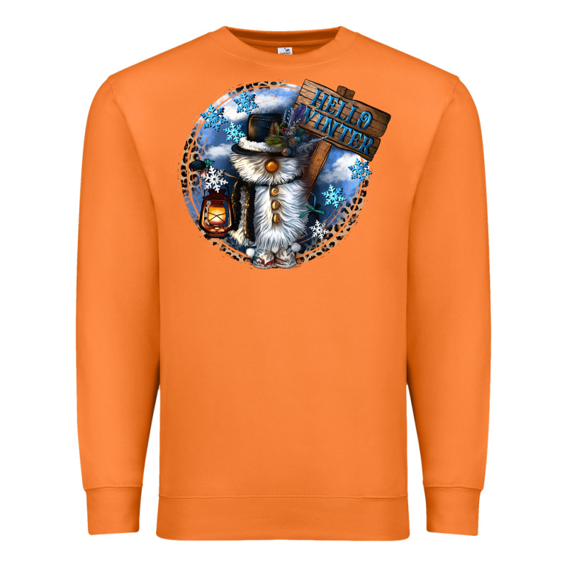 Hello Winter Premium Sweatshirt by CowGirlArtShop | Teevron