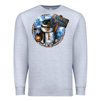 Heather Grey hello winter Premium Sweatshirt - CowGirlArtShop