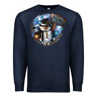 Navy hello winter Premium Sweatshirt - CowGirlArtShop