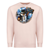Pale Pink hello winter Premium Sweatshirt - CowGirlArtShop