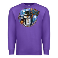 Purple hello winter Premium Sweatshirt - CowGirlArtShop