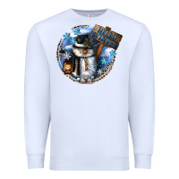 White hello winter Premium Sweatshirt - CowGirlArtShop
