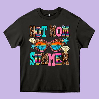 Hot Mom Summer Heavy Core Tee Designed By Adodesignshop