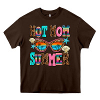 Chocolate Brown hot mom summer Heavy Core Tee - AdoDesignShop