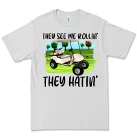 Dove Grey they see me rollin' they hattin' Premium Tee - Artiststas