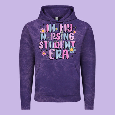 In My Nursing Student Era Vintage Hoodie Designed By Maliassmallbusiness