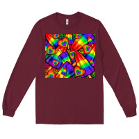 Burgundy Western LGBTQ+ Pride Squad tumbler Long Sleeve Tee - BundleAndBundleShop