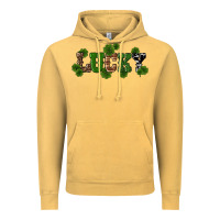 St Patricks Day Lucky Shamrock Vintage Hoodie | Teevron