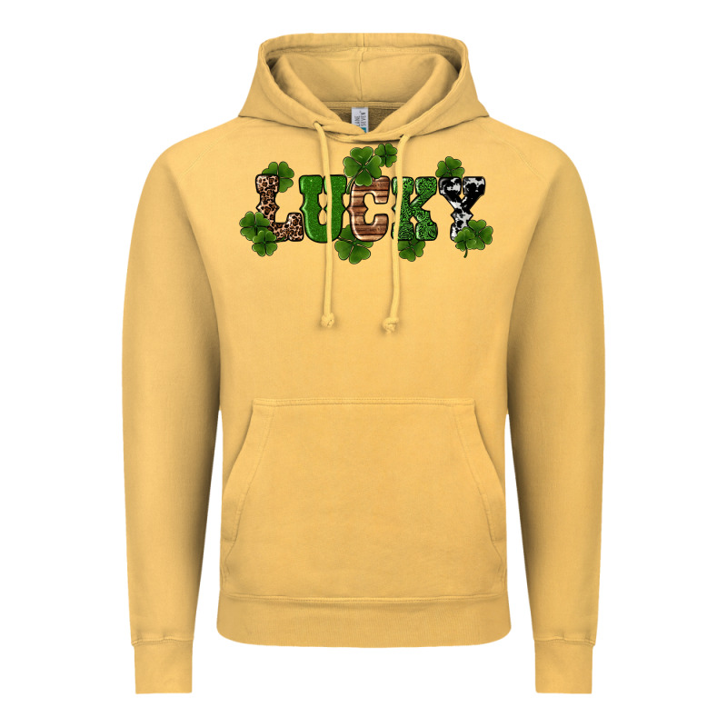 St Patricks Day Lucky Shamrock Vintage Hoodie by RanaPortraitStore | Teevron