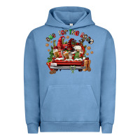 Pigment Pebble Blue one for the road coffee Urban Hoodie - FaDigitalArtStudio