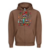 Chestnut Proud Latina Zipper Hoodie - texasbilliewilder
