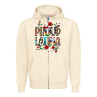 Sandshell Proud Latina Zipper Hoodie - texasbilliewilder