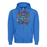 True Royal Proud Latina Zipper Hoodie - texasbilliewilder