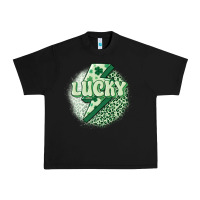 Black st. patrick's day lucky Urban Heavy Tee - MaliasSmallBusiness