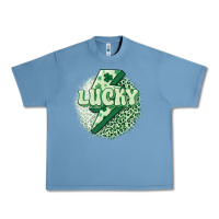 Pebble Blue st. patrick's day lucky Urban Heavy Tee - MaliasSmallBusiness