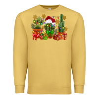 Antique Gold christmas cactus Premium Sweatshirt - CowGirlArtShop