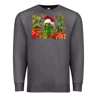 Charcoal Heather christmas cactus Premium Sweatshirt - CowGirlArtShop