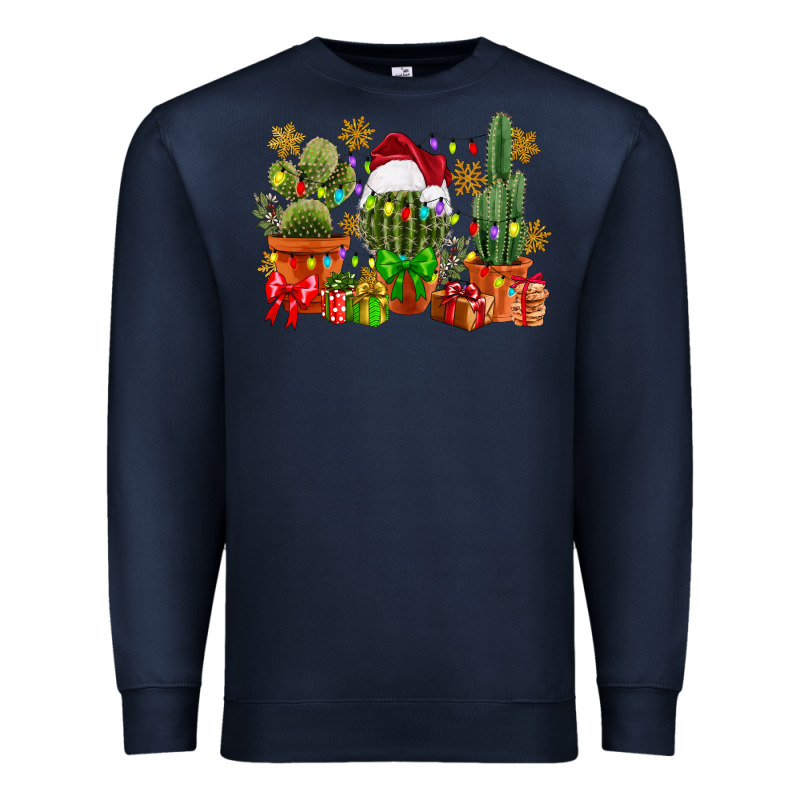 Christmas Cactus Premium Sweatshirt by CowGirlArtShop | Teevron
