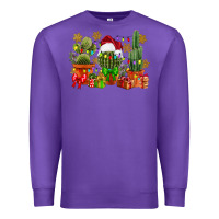 Purple christmas cactus Premium Sweatshirt - CowGirlArtShop