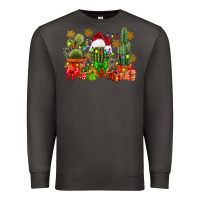 Smoke christmas cactus Premium Sweatshirt - CowGirlArtShop