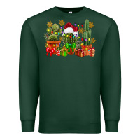 Sports Green christmas cactus Premium Sweatshirt - CowGirlArtShop