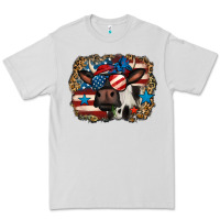 Dove Grey 4th of july cow Premium Tee - Jasminsmagicworld